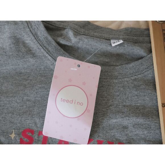 Teedino Dark Gray & Red 'Staying Alive' Skeleton Tee 3XL - Picture 5 of 9